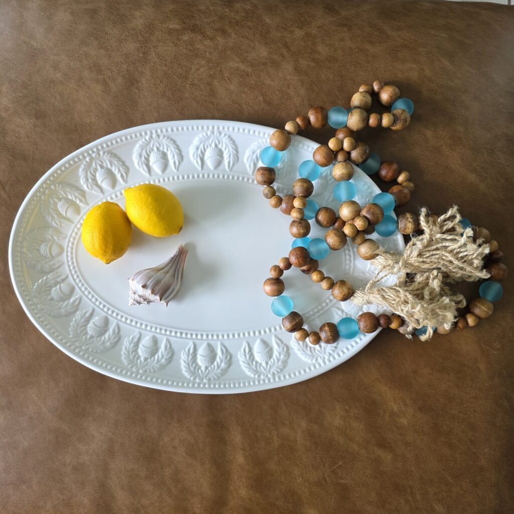 plate with lemons