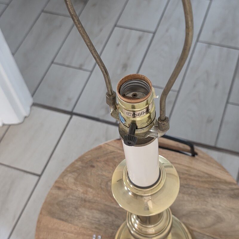 Vintage Stiffel Solid Heavy Brass Table Lamp Mid Century Lighting - Image 6